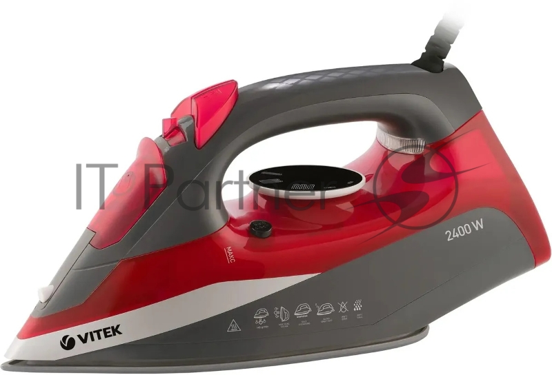 Утюг Vitek VT-8348 серый/красный