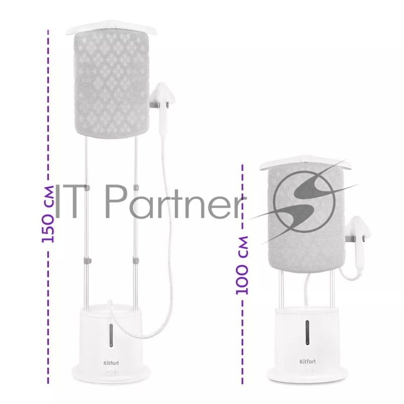 Отпариватель напольный Kitfort КТ-9134 2280Вт белый/черный