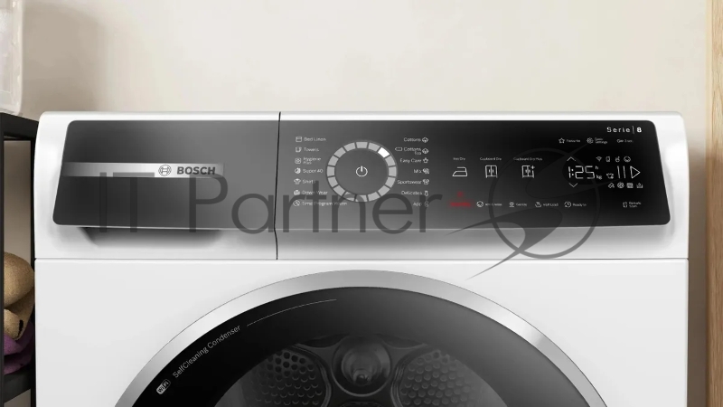 Сушильная машина Bosch Serie 8 WQB245B0ME белый, с английской панелью