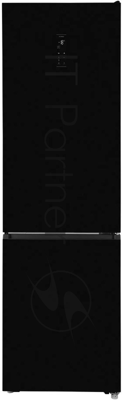 Холодильник Hyundai CC50073F черный, двухкамерный, 273/142л, морозилка снизу