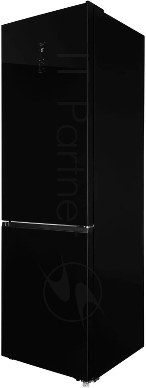 Холодильник Hyundai CC50073F черный, двухкамерный, 273/142л, морозилка снизу