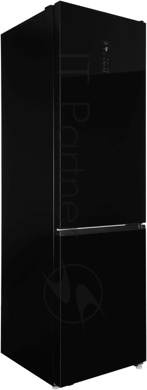 Холодильник Hyundai CC50073F черный, двухкамерный, 273/142л, морозилка снизу