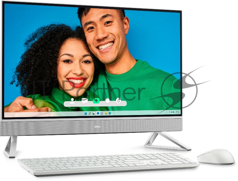 Моноблок Dell Inspiron 7730 27 Full HD i5 1334U (1.3) 16Gb SSD512Gb Iris Xe CR Windows 11 Professional GbitEth WiFi BT клавиатура мышь Cam серебристый 1920x1080