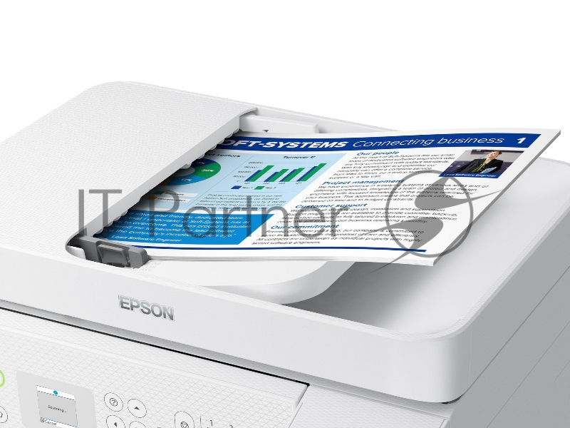 МФУ струйный Epson EcoTank L5296 (C11CJ65411) белый, A4, ч/б печ. 33стр/мин., цв. печ. 15стр/мин., 5760x1440 DPI, 2400х1200 DPI, USB, Ethernet, Wi-Fi