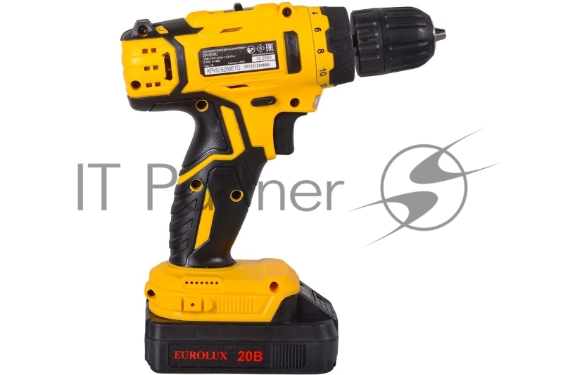 Дрель-шуруповерт аккумуляторная ДА-20/2Li Eurolux