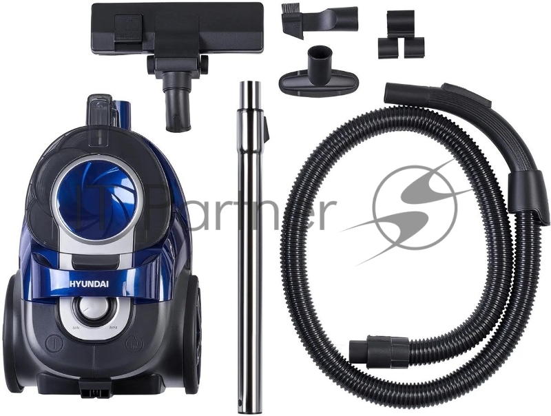 Пылесос Hyundai HYV-C3955 фиолетовый/черный 380/2220Вт, уборка сухая, пылесборник контейнер 1.5 л