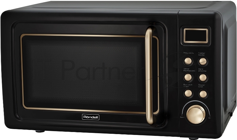 Микроволновая Печь Rondell RDE-1850 черный 20л. 1150Вт переключатели - поворотный механизм