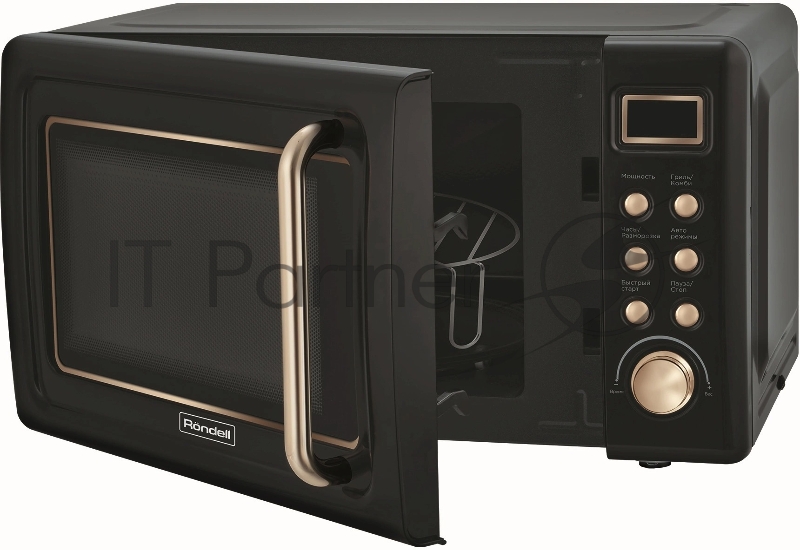 Микроволновая Печь Rondell RDE-1850 черный 20л. 1150Вт переключатели - поворотный механизм