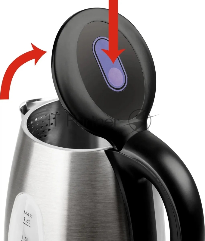 Чайник электрический Vitek VT-1134 серебристый/черный