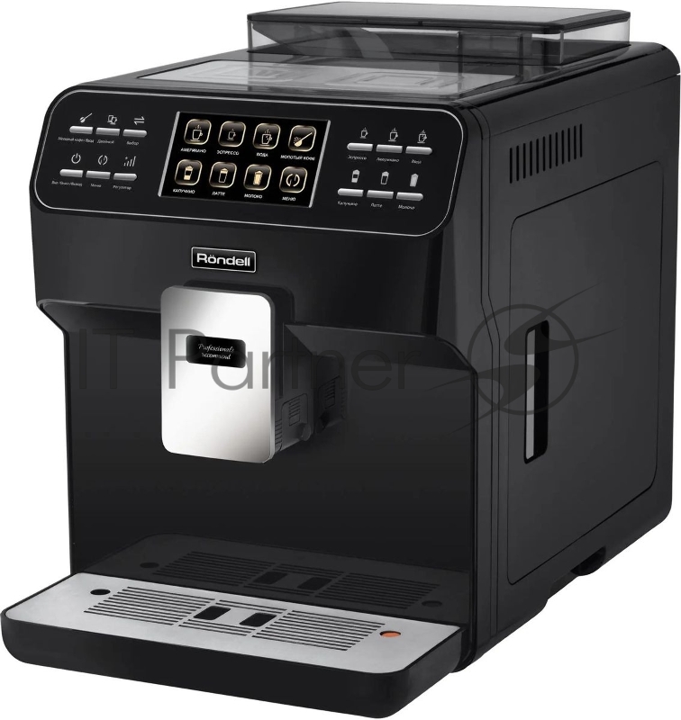 Кофемашина автоматическая Rondell RDE-1112 черный молотый/зерновой 1.6 л 1500 Вт 20 Бар