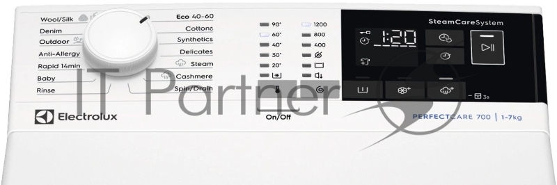 Стиральная машина Electrolux EW7T4272E белый загр.вертикальная макс.:7кг 1200об/мин класс: A