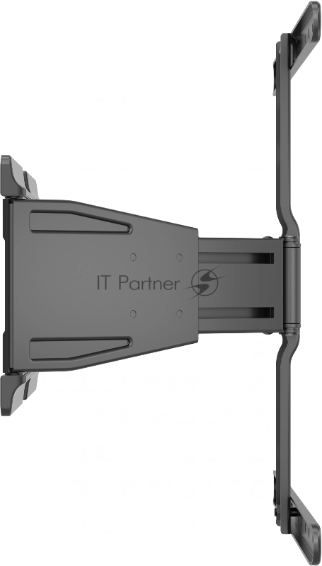 Кронштейн для телевизора Hyundai SL-F1 черный 43-90 макс.50кг настенный поворотно-выдвижной и наклонный