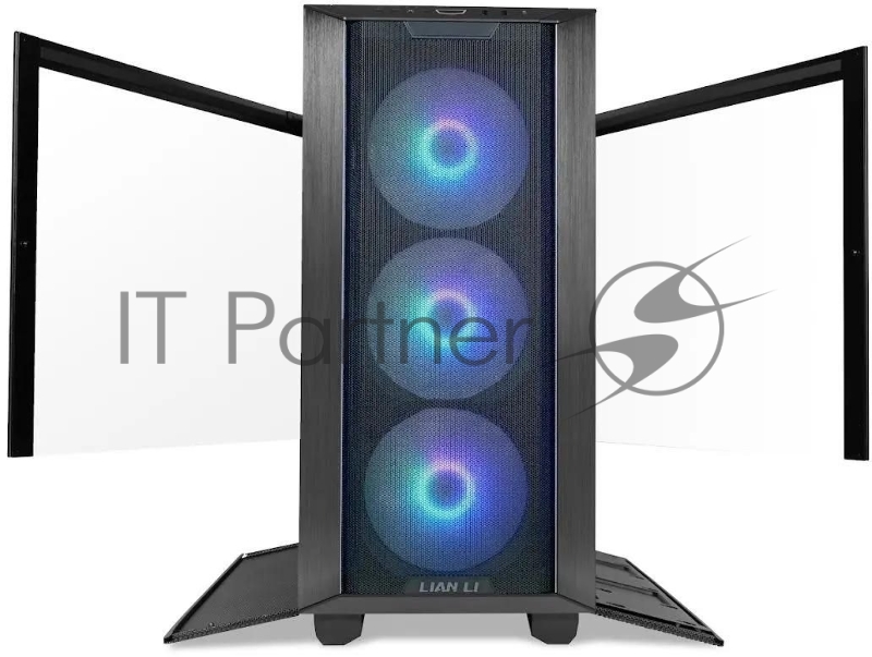 Корпус Lian-Li Lancool III RGB черный без БП ATX 10x120mm 3x140mm 2xUSB3.0 audio bott PSU