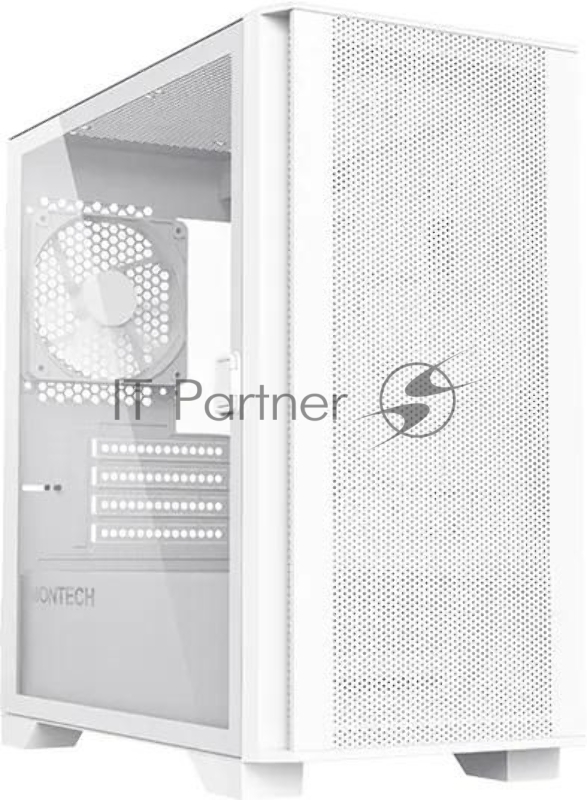 Корпус Montech AIR 100 LITE белый без БП mATX 2x120mm 1xUSB2.0 2xUSB3.0 audio bott PSU