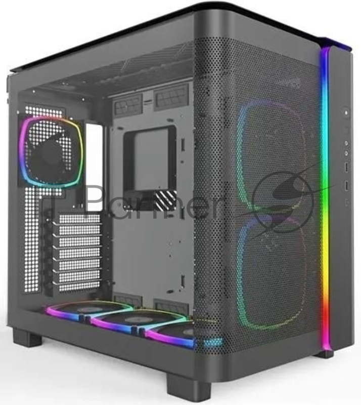 Корпус Montech King 95 PRO черный без БП ATX 4x120mm 2x140mm 2xUSB3.0 1xUSB3.1 audio bott PSU