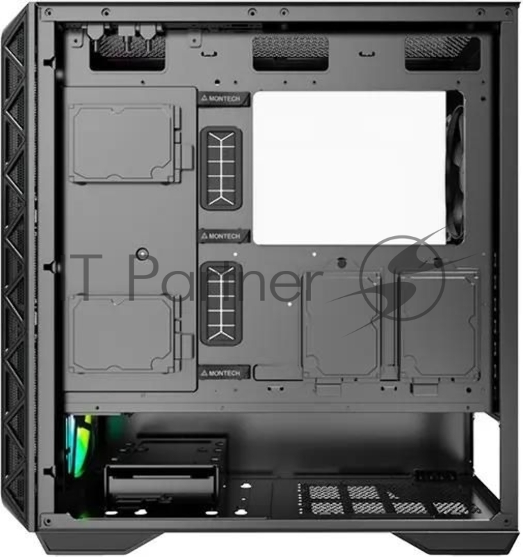 Корпус Montech AIR 903 MAX черный без БП ATX 3x140mm 2xUSB3.0 1xUSB3.1 audio bott PSU
