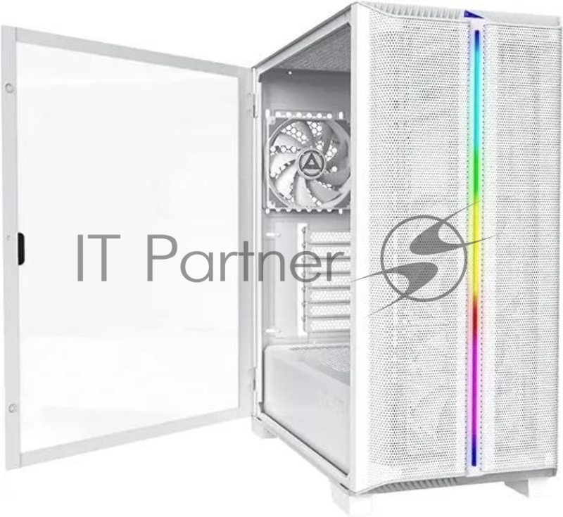 Корпус Montech SKY ONE Lite белый без БП ATX 3x120mm 2xUSB3.0 1xUSB3.1 audio bott PSU