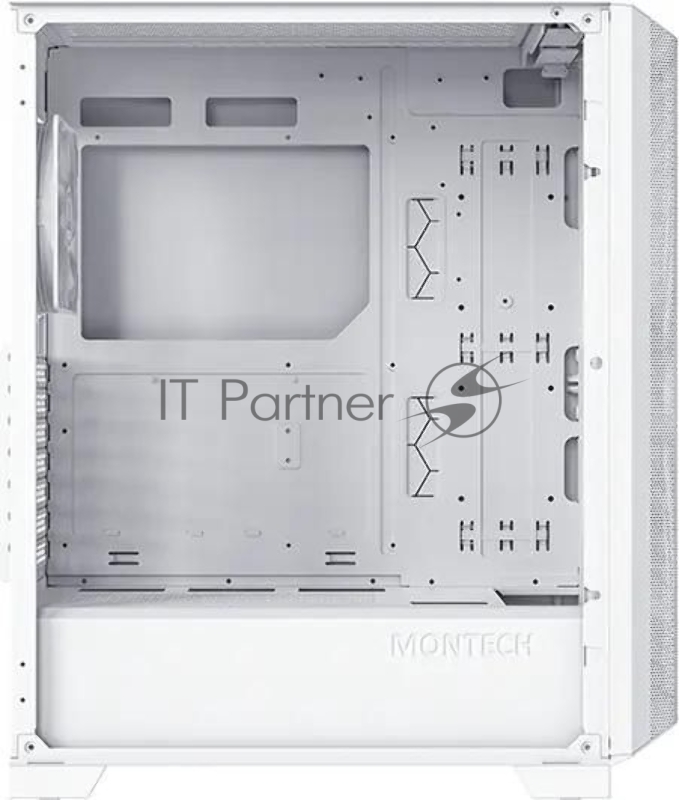 Корпус Montech SKY ONE Lite белый без БП ATX 3x120mm 2xUSB3.0 1xUSB3.1 audio bott PSU