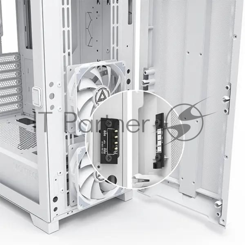 Корпус Montech SKY ONE Lite белый без БП ATX 3x120mm 2xUSB3.0 1xUSB3.1 audio bott PSU