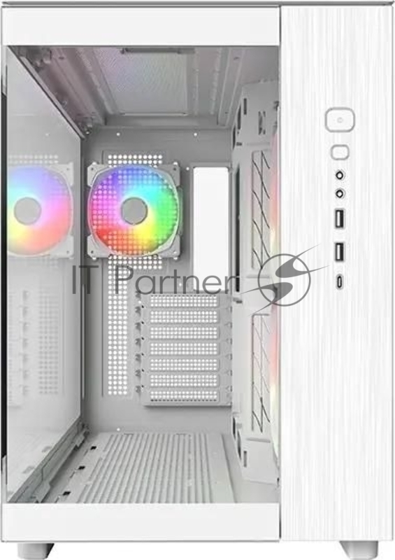 Корпус Montech King 65 белый без БП ATX 2xUSB3.0 audio bott PSU