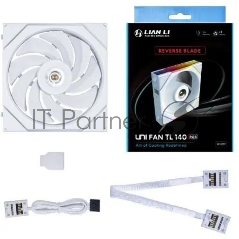 Вентилятор для корпуса Lian-Li Uni Fan TL 140 Reverse ARGB 140х140x28 белый 7-pin 31дБ (G99.14RTL1W.00) Ret