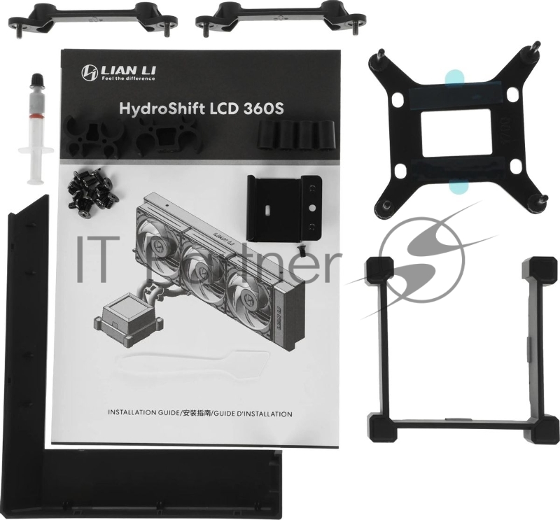 Система водяного охлаждения Lian-Li HydroShift LCD 360S Soc-AM5/AM4/1700 черный 4-pin 29.8dB Al+Cu LCD 330W Ret (G89.GHSLCD36SB.R0)