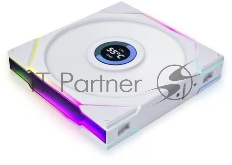 Вентилятор для корпуса Lian-Li Uni Fan TL 140 LCD Reverse ARGB 140х140x28 белый 7-pin 29.4дБ (G99.14RTLLCD1W.00) Ret