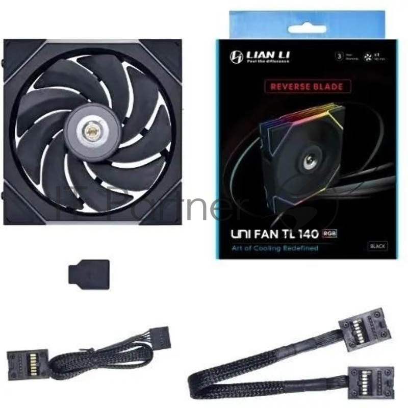 Вентилятор для корпуса Lian-Li Uni Fan TL 140 Reverse ARGB 140х140x28 черный 7-pin 31дБ (G99.14RTL1B.00) Ret
