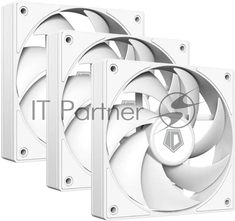 Вентилятор для корпуса ID-Cooling AF-125-W Trio 120х120x25 белый 4-pin 30дБ (упак.:3шт) Ret