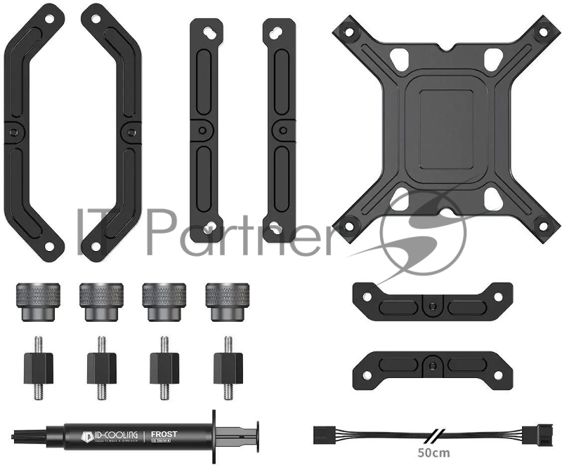 Система водяного охлаждения ID-Cooling DX360 Max Soc-AM5/AM4/1151/1200/2066/1700 черный 4-pin 32.5dB Al+Cu 350W Ret