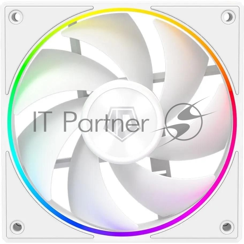 Вентилятор для корпуса ID-Cooling AF-127-ARGB-W Trio ARGB 120х120x27 белый 4-pin 30дБ (упак.:3шт) Ret