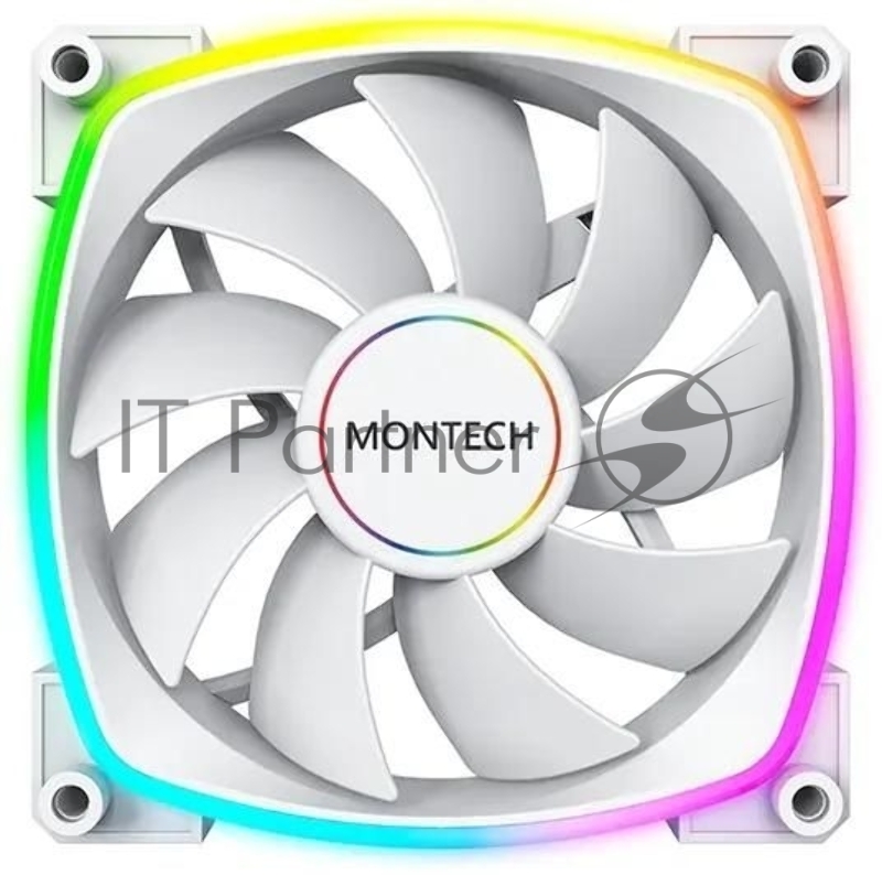 Вентилятор для корпуса Montech AX140 ARGB 140х140x25 белый 4-pin 27.9дБ (AX140 PWM WHITE) Ret