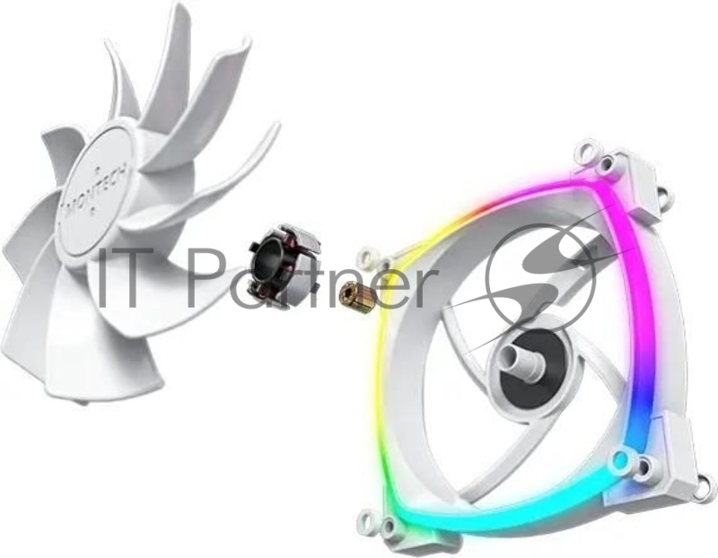 Вентилятор для корпуса Montech RX120 Reverse ARGB 120х120x25 белый 4-pin 27дБ (RX120 PWM WHITE) Ret