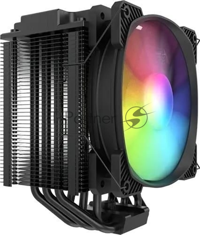 Устройство охлаждения (кулер) MONTECH Air Cooler 210 ARGB Soc-AM5/AM4/1151/1200/1700 черный 4-pin Al+Cu 210W Ret (AIR COOLER 210 ARGB)