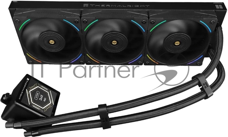 Система водяного охлаждения Thermalright Frozen Vision 360 ARGB Soc-AM5/AM4/1151/1200/2066/201 черный 4-pin 27dB Al LCD Ret (F-VISION-360-BL)