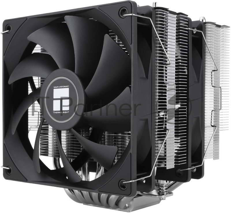 Устройство охлаждения(кулер) Thermalright Phantom Spirit 120 SE Soc-AM5/AM4/1151/1200/1700 черный 4-pin 25.6dB Al+Cu 765gr Ret (PS120-SE)