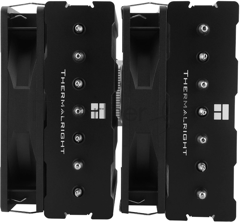 Устройство охлаждения(кулер) Thermalright Phantom Spirit 120 SE Soc-AM5/AM4/1151/1200/1700 черный 4-pin 25.6dB Al+Cu 765gr Ret (PS120-SE)