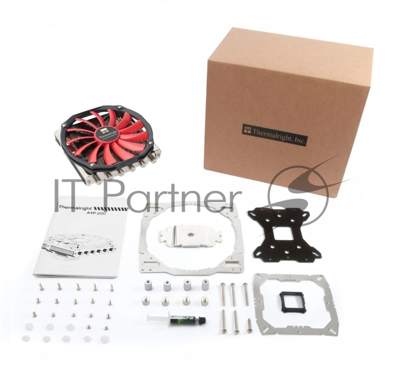 Устройство охлаждения(кулер) Thermalright AXP-200-R Soc-AM5/AM4/1151/1200/2066/1700 черный/красный 4-pin 30.6dB Al 180W 475gr Ret