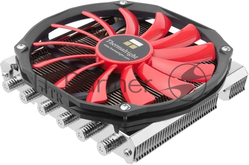 Устройство охлаждения(кулер) Thermalright AXP-200-R Soc-AM5/AM4/1151/1200/2066/1700 черный/красный 4-pin 30.6dB Al 180W 475gr Ret