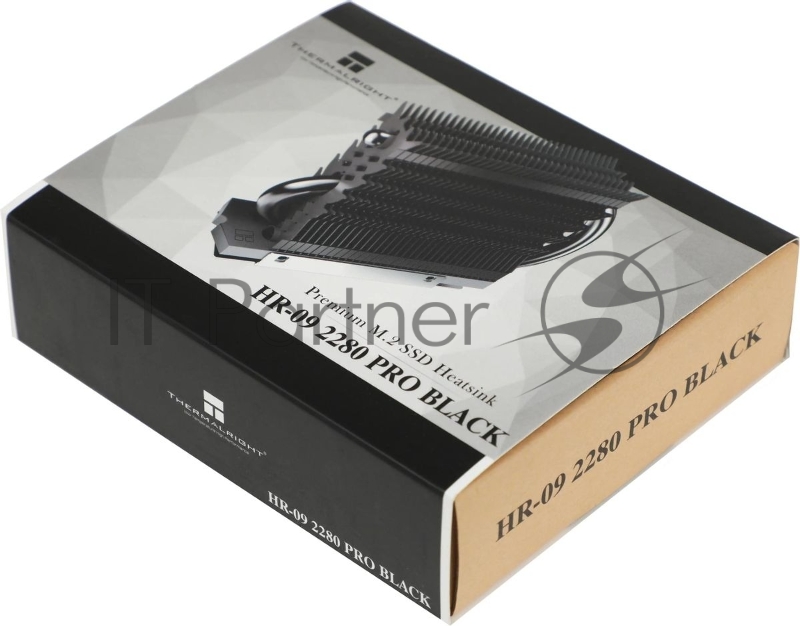 Радиатор для SSD Thermalright HR-09 2280 Pro черный/черный алюминий Ret (HR-09-2280-PRO-BL)