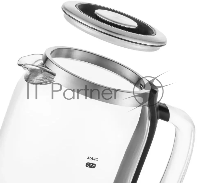 Чайник электрический Kitfort КТ-6193 прозрачный