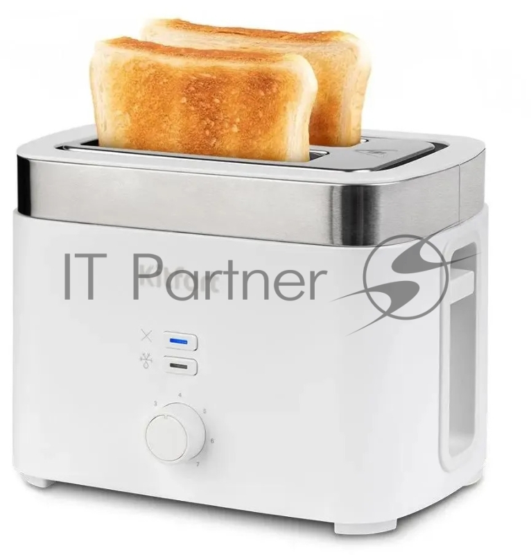 Тостер Kitfort КТ-4025 белый/стальной