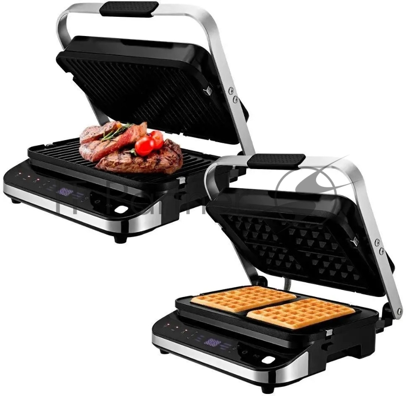 Электрогриль Kitfort КТ-1682 черный/серебристый