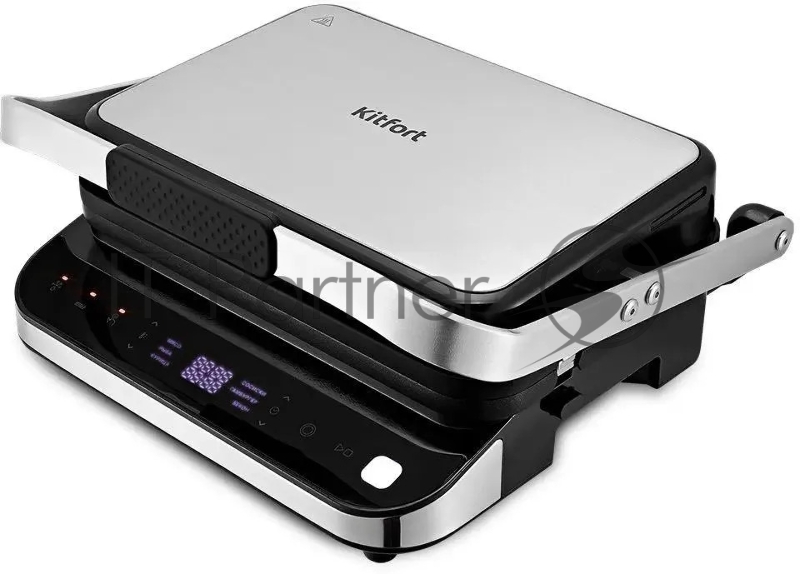 Электрогриль Kitfort КТ-1682 черный/серебристый
