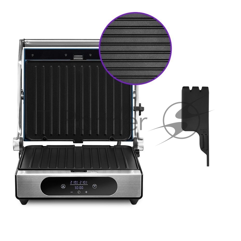 Электрогриль Kitfort КТ-3628 серебристый