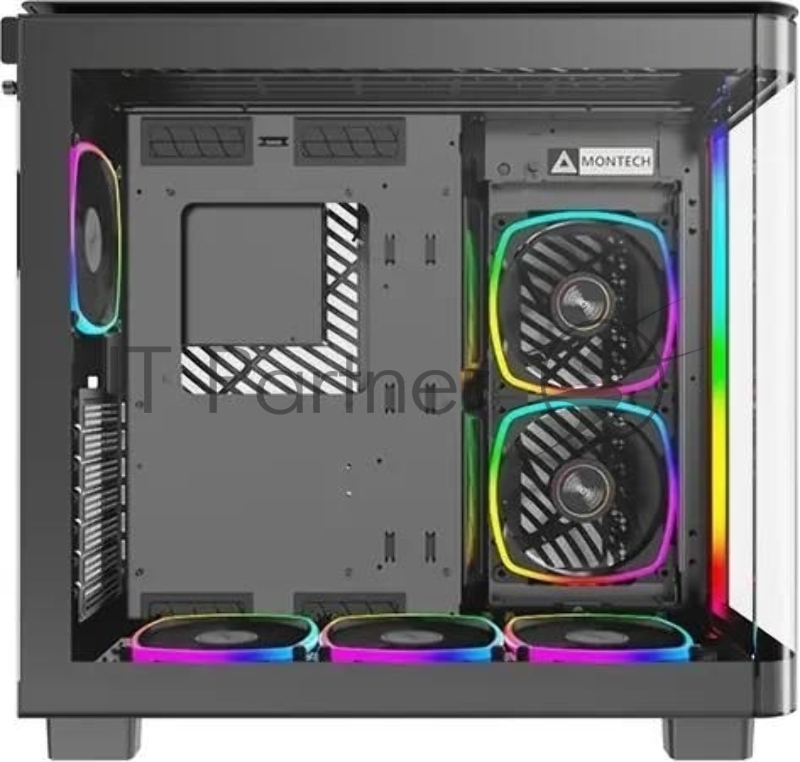Корпус Montech King 95 PRO черный без БП ATX 4x120mm 2x140mm 2xUSB3.0 1xUSB3.1 audio bott PSU