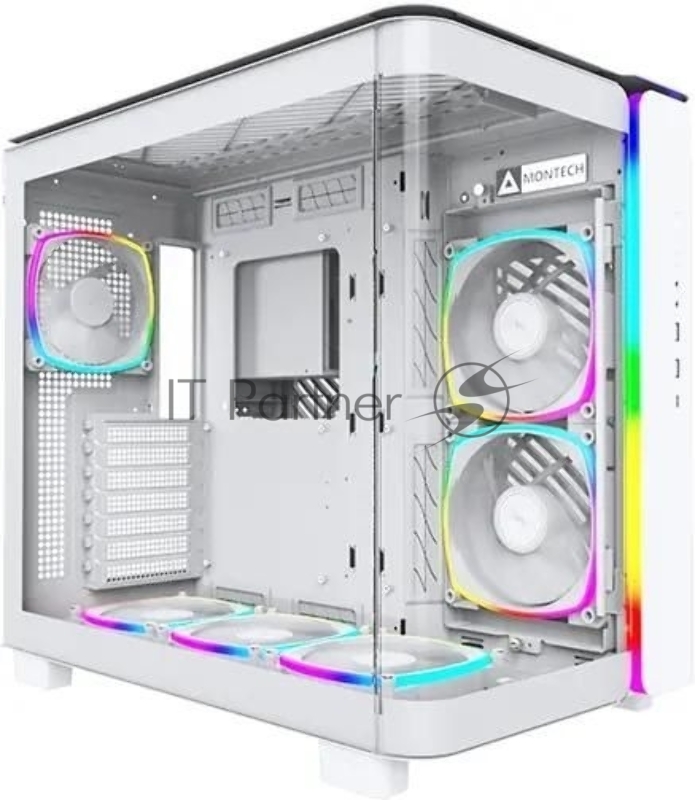 Корпус Montech King 95 Pro белый без БП ATX 4x120mm 2x140mm 2xUSB3.0 1xUSB3.1 audio bott PSU