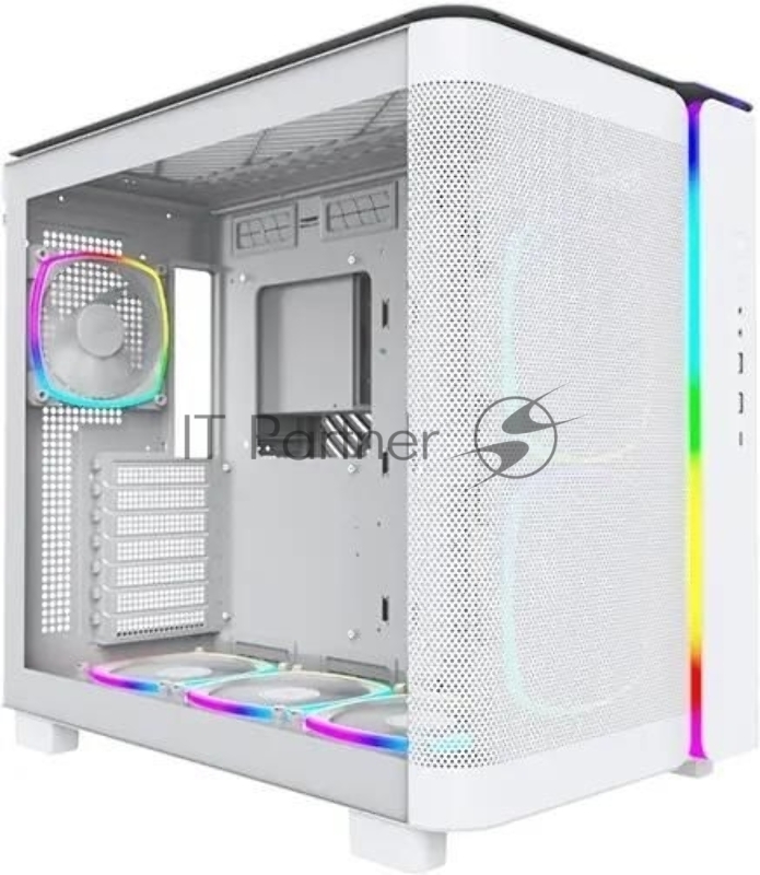 Корпус Montech King 95 Pro белый без БП ATX 4x120mm 2x140mm 2xUSB3.0 1xUSB3.1 audio bott PSU