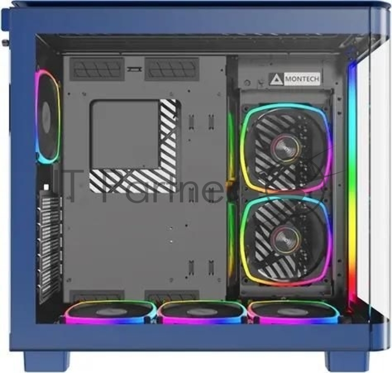 Корпус Montech King 95 Pro голубой без БП ATX 4x120mm 2x140mm 1x180mm 2xUSB3.0 audio bott PSU