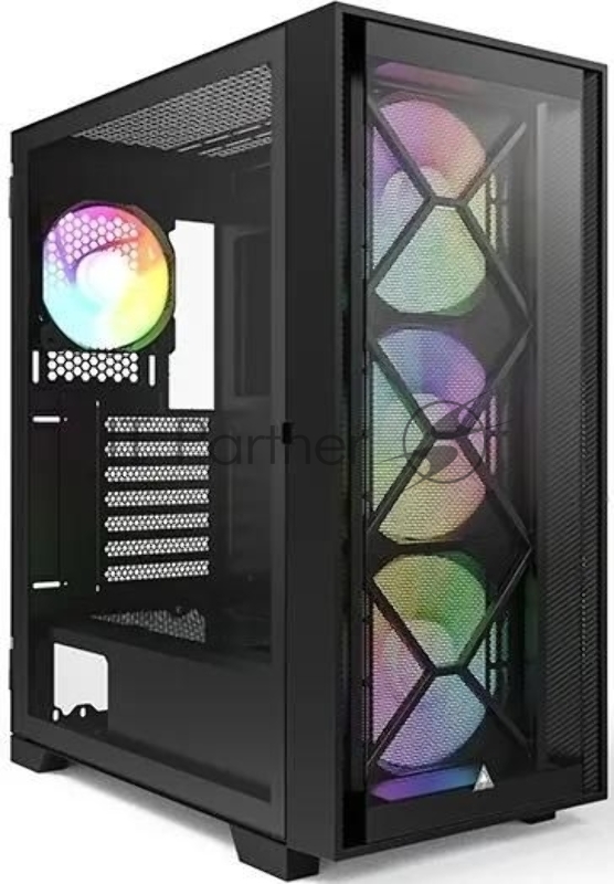 Корпус Montech AIR 1000 PREMIUM черный без БП ATX 1x120mm 3x140mm 2xUSB3.0 audio bott PSU